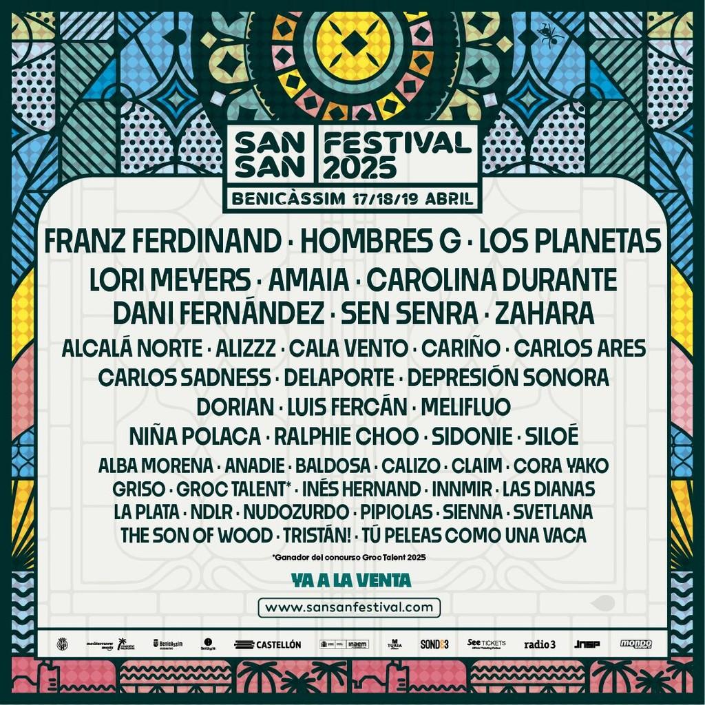 Lineup Poster SanSan Festival 2025