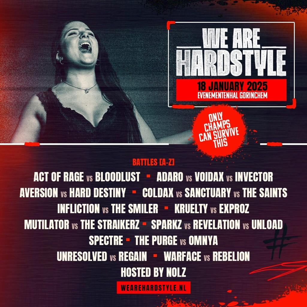 Lineup Poster We Are Hardstyle 2025