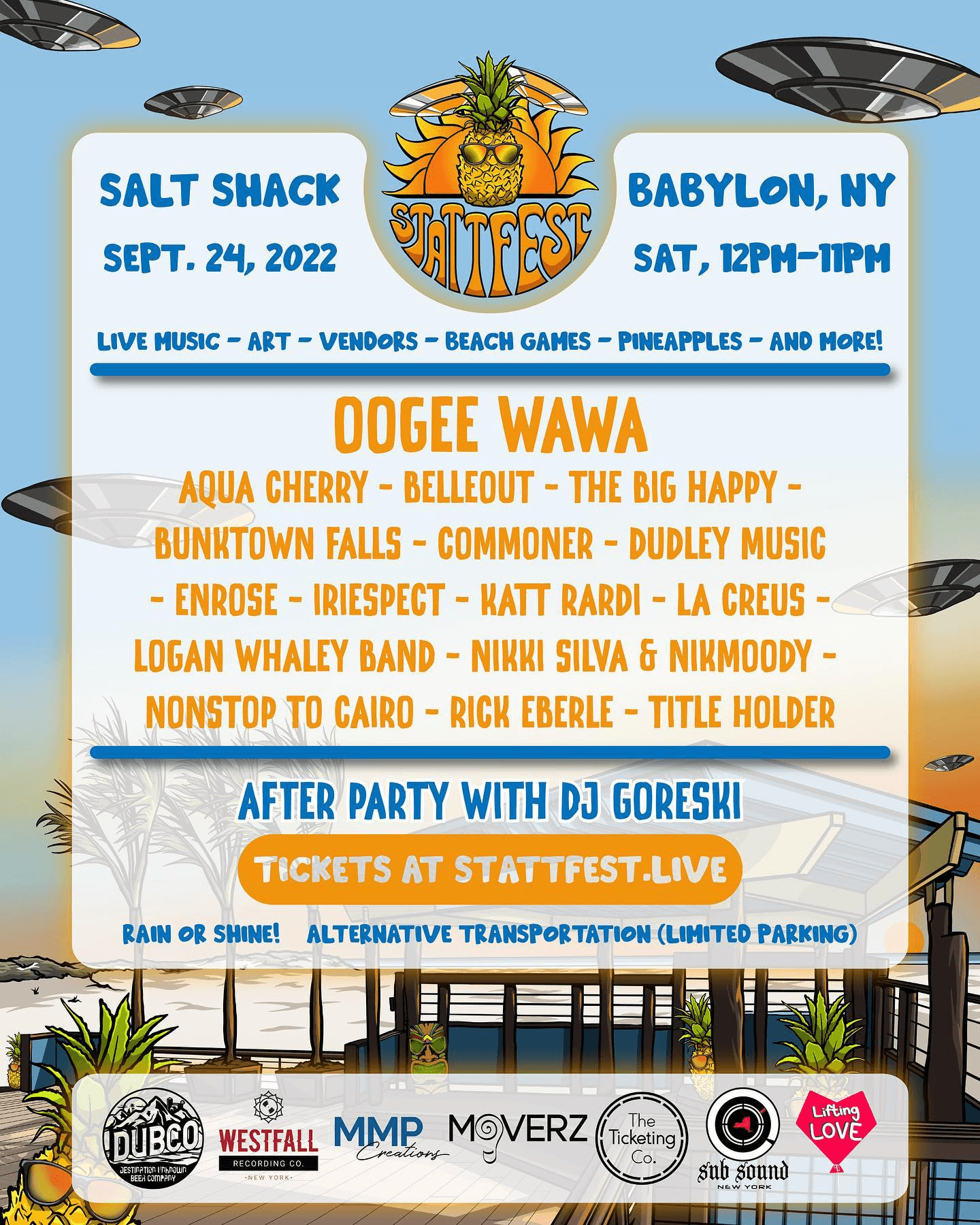 Lineup Poster STATTfest 2022