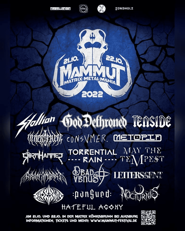 Lineup Poster Mammut Festival 2022