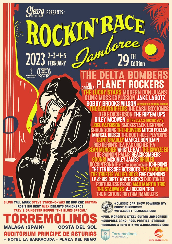 Lineup Poster Rockin' Race Jamboree 2023