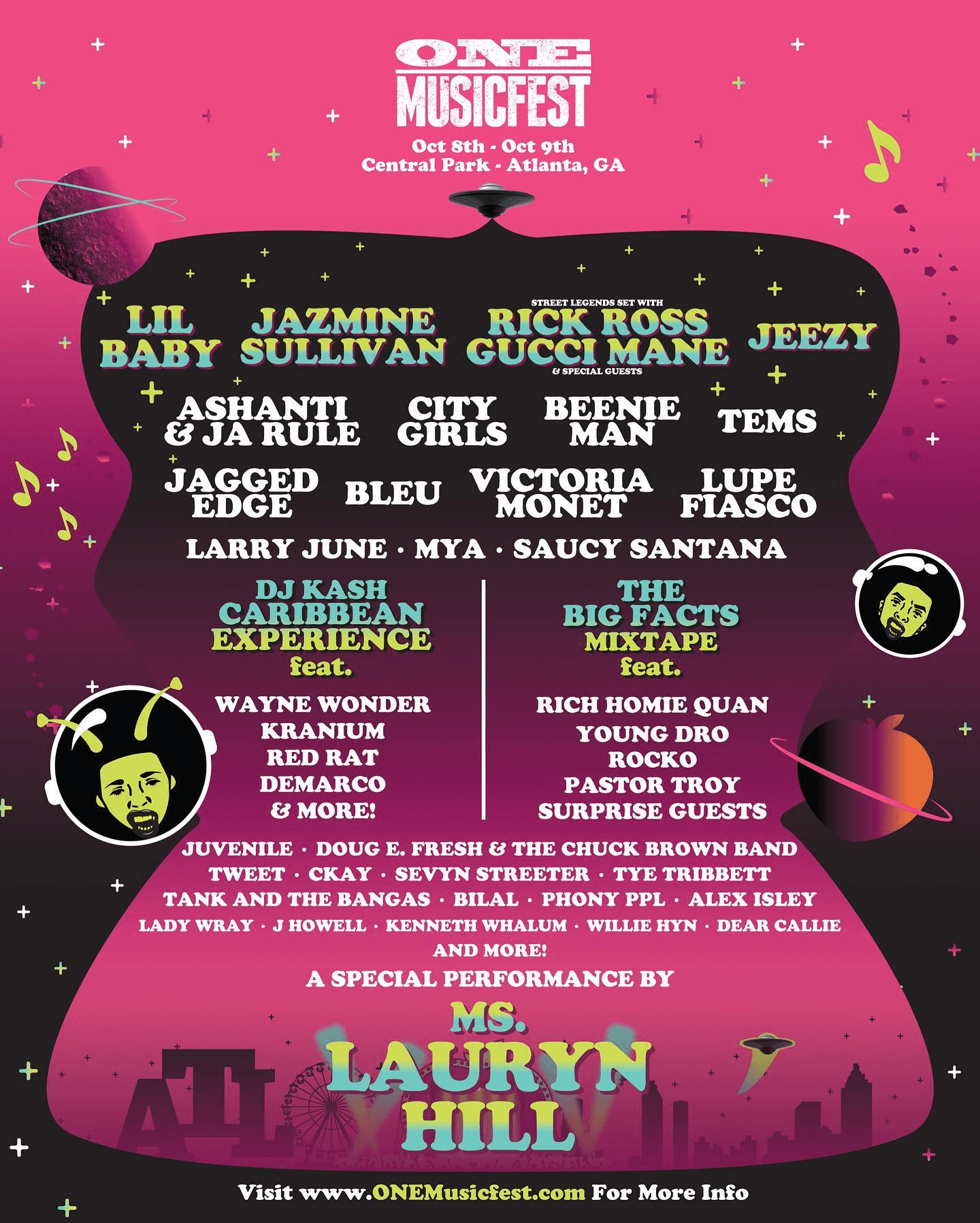 Lineup Poster One Musicfest 2022
