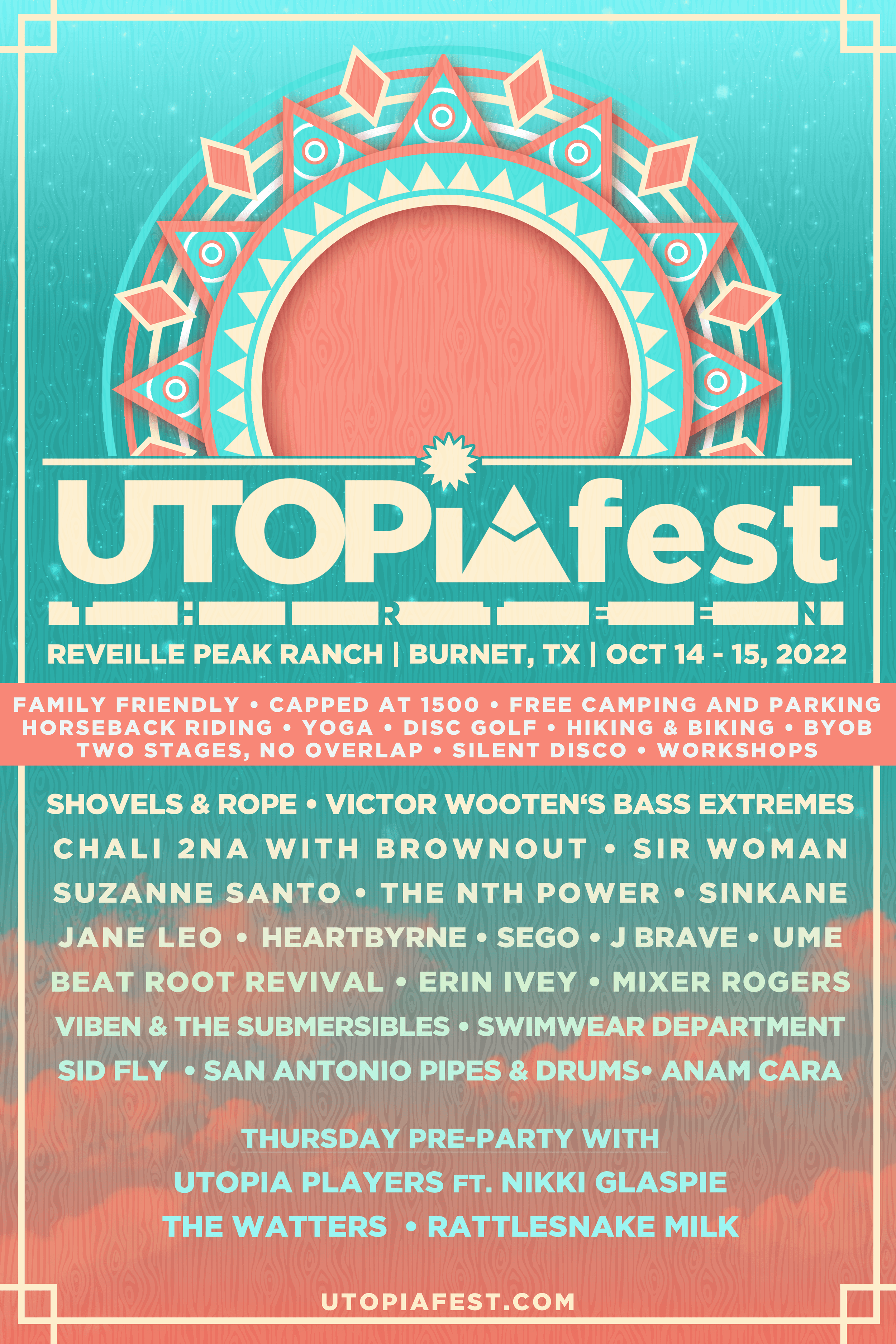 Lineup Poster UTOPiAfest 2022