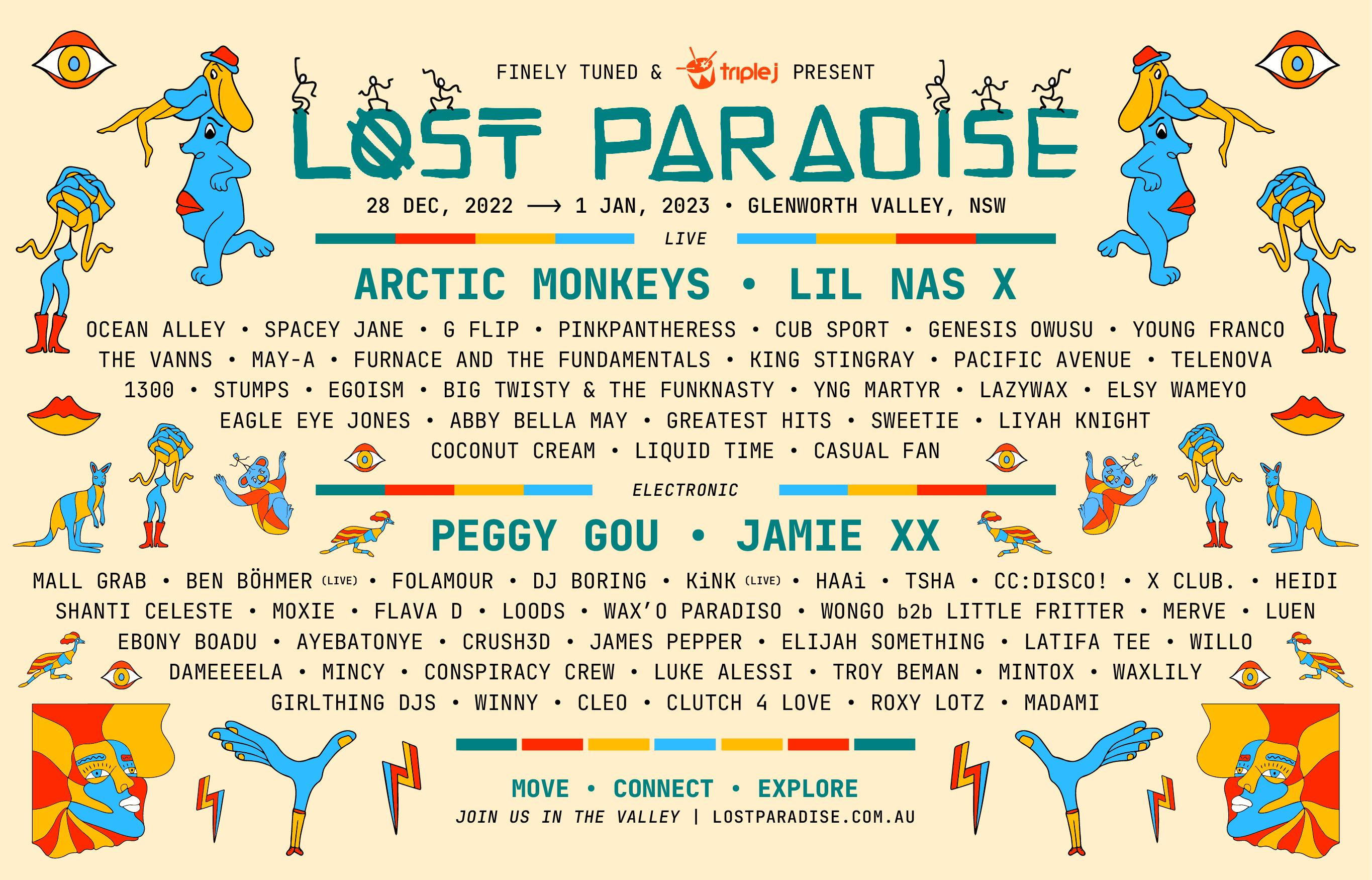 Lineup Poster Lost Paradise 2022