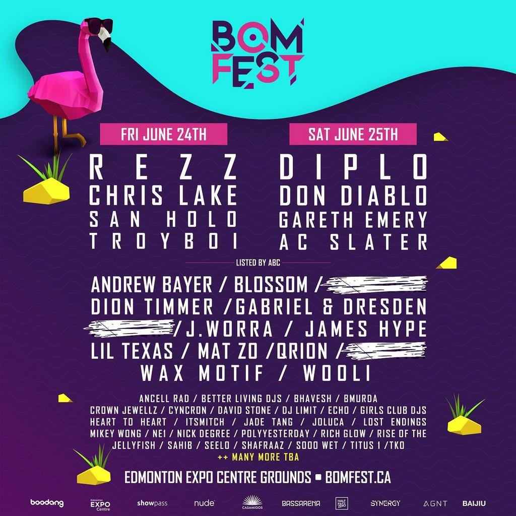 Lineup Poster Bomfest 2022