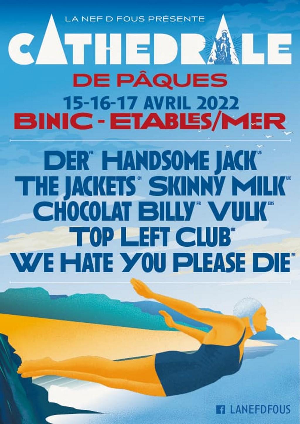 Lineup Poster Binic Folks Blues Cathédrale 2022