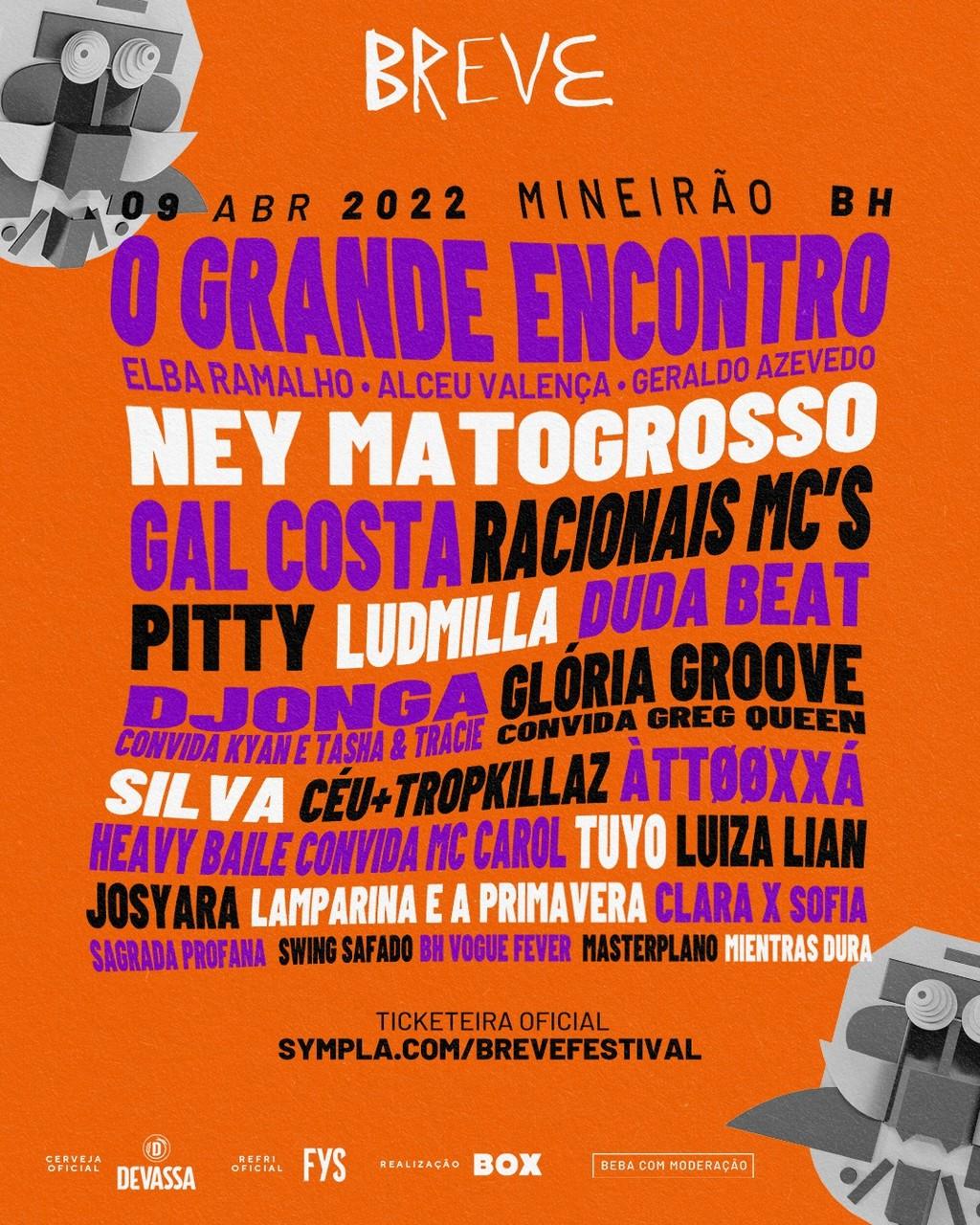 Lineup Poster Breve Festival 2022