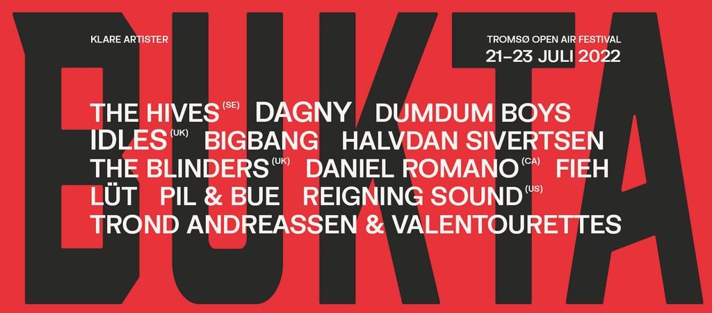 Lineup Poster Buktafestivalen 2022