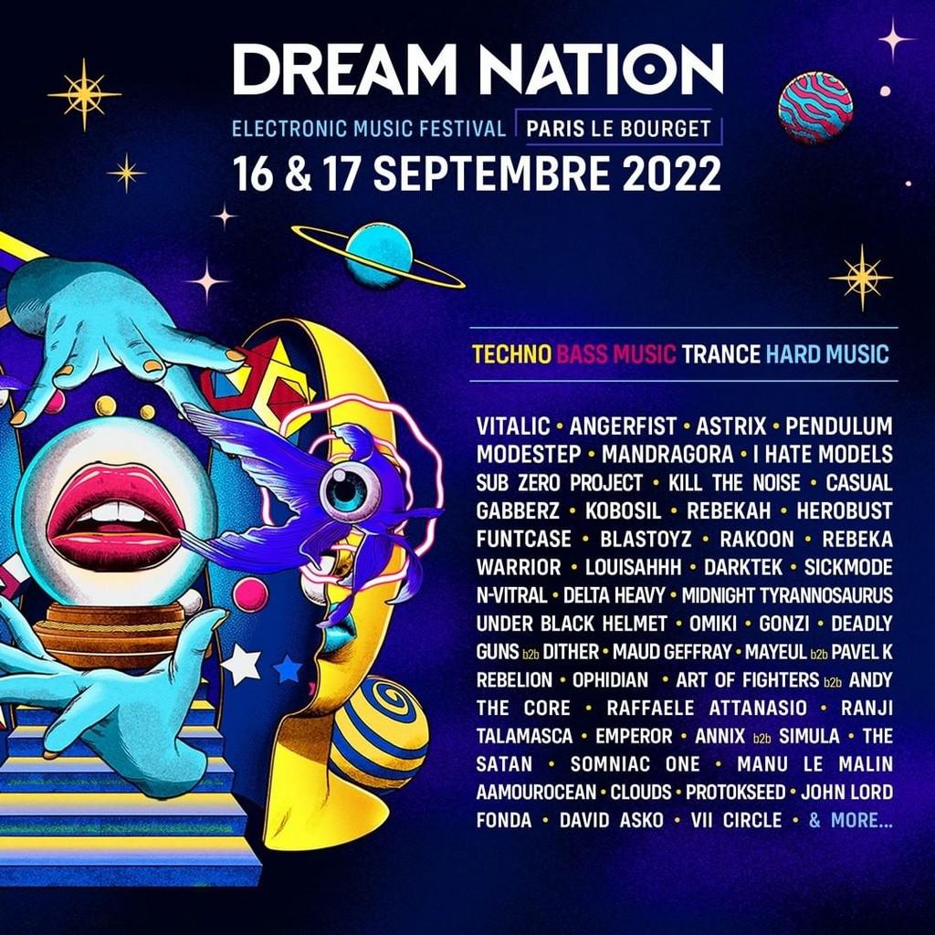Lineup Poster Dream Nation Festival 2022