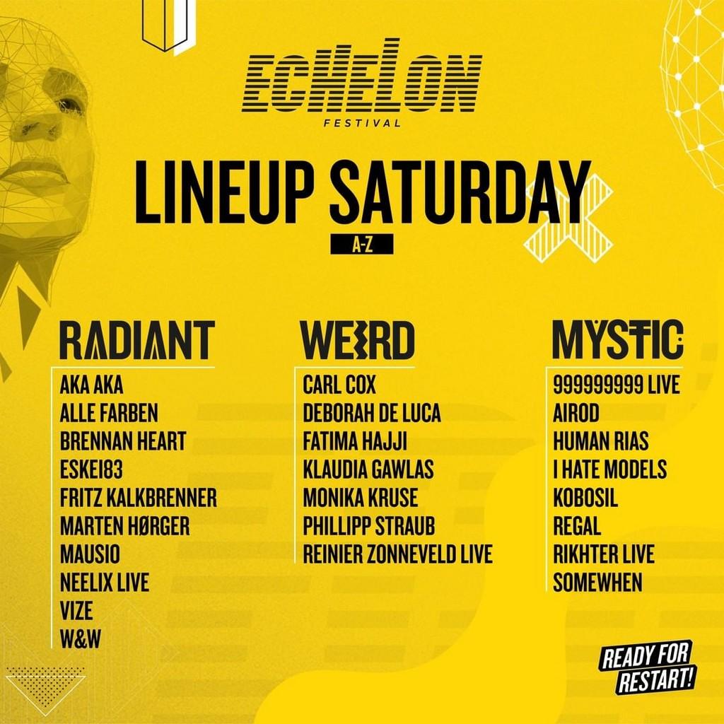 Lineup Poster Echelon Open Air & Indoor Festival 2022