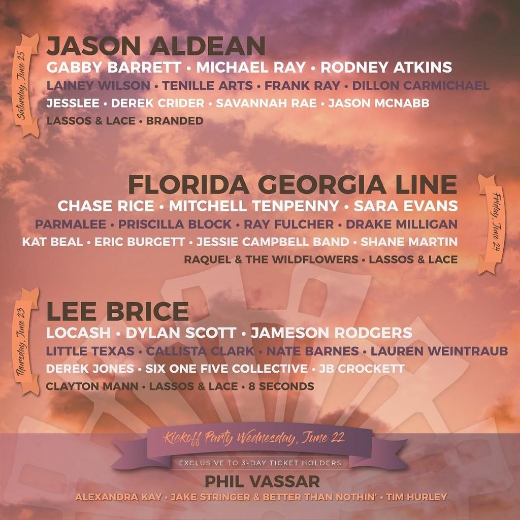 Lineup Poster Country Fest 2022