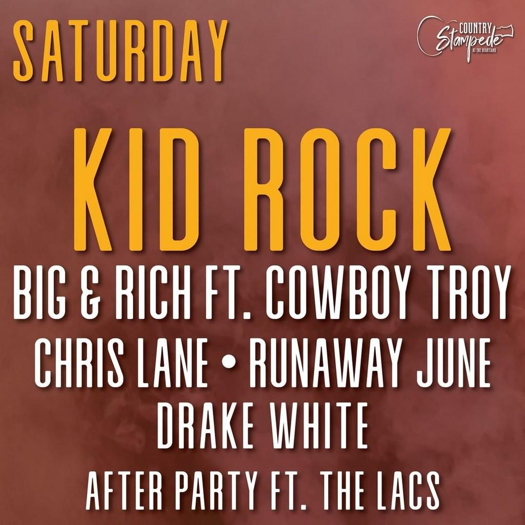 Lineup Poster Country Stampede 2022