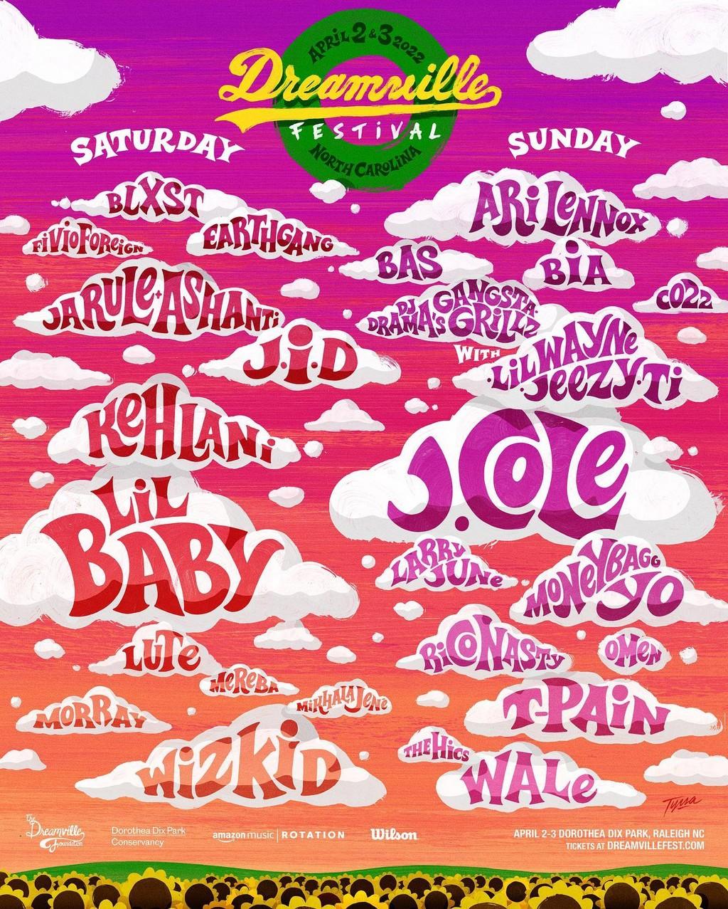 Lineup Poster Dreamville Festival 2022