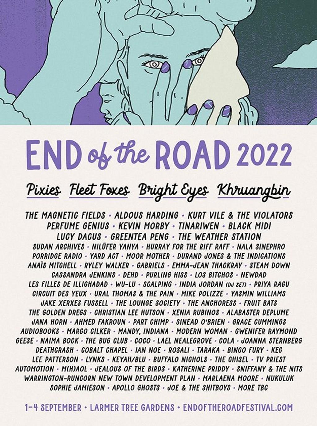 Lineup Poster End Of The Road Festival 2022