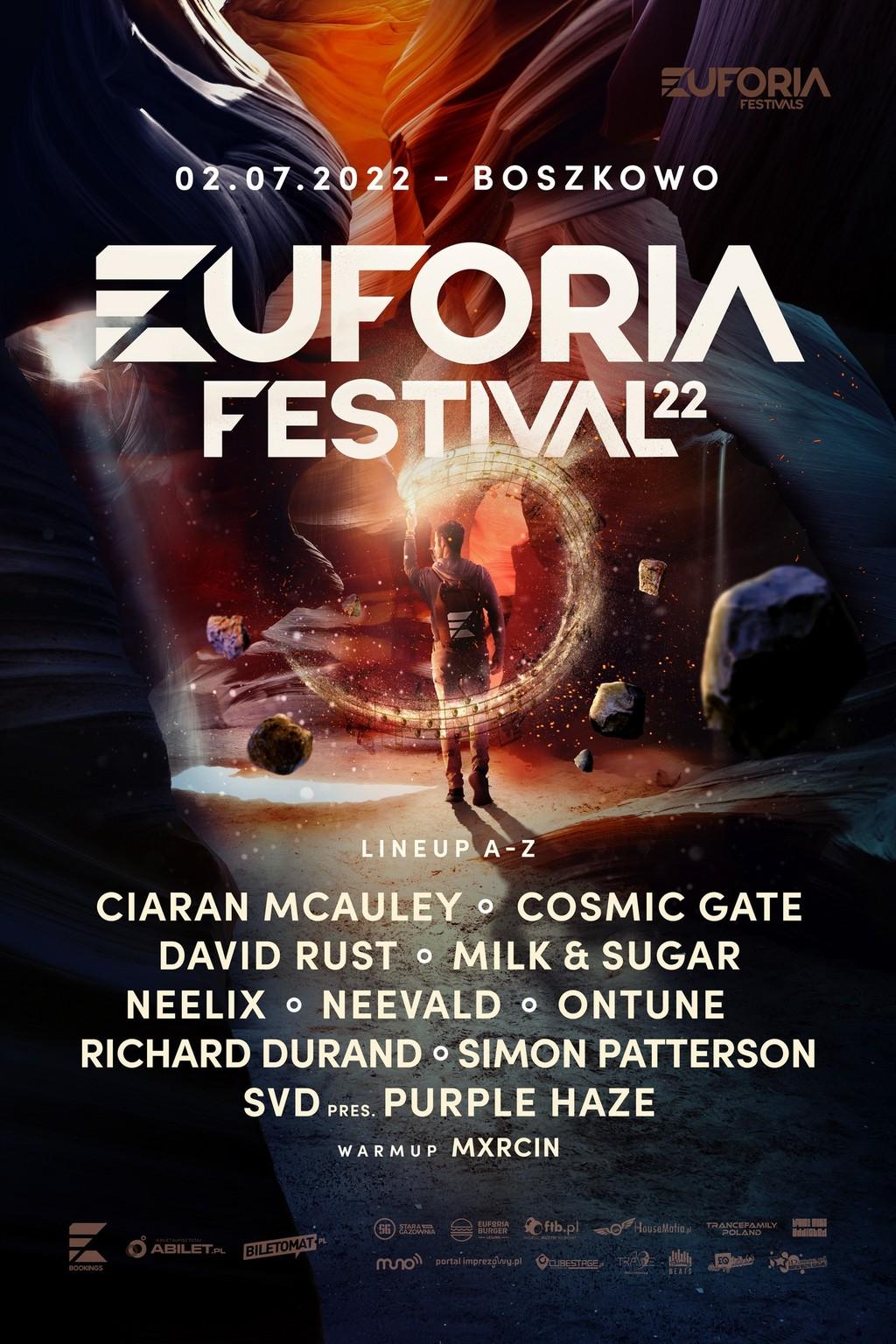 Lineup Poster Euforia Festival 2022