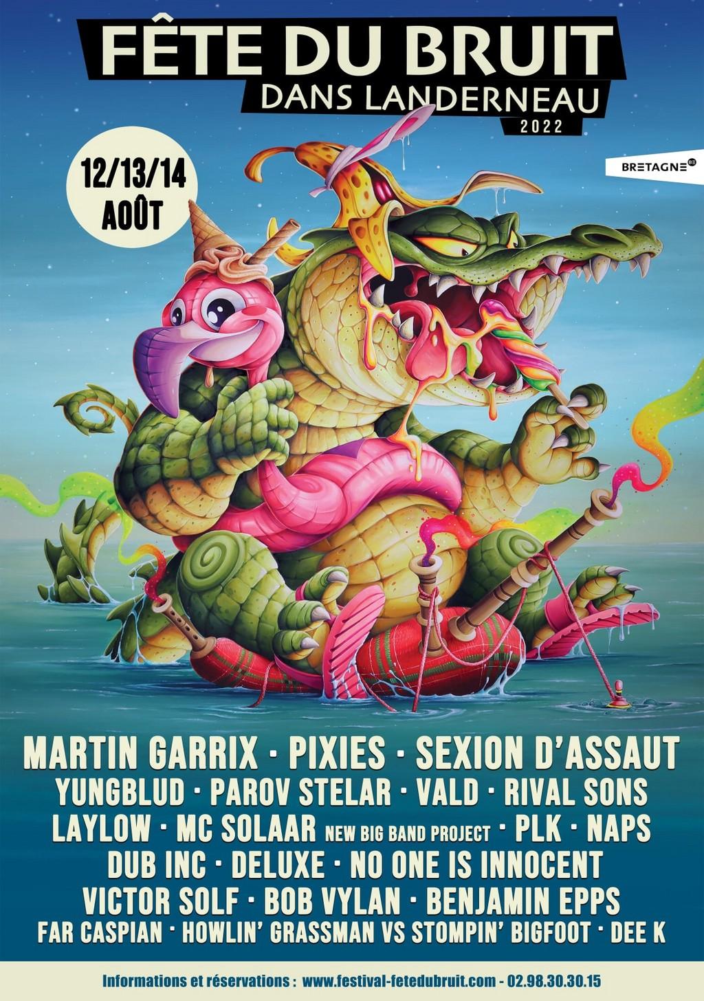 Lineup Poster Fête du Bruit 2022