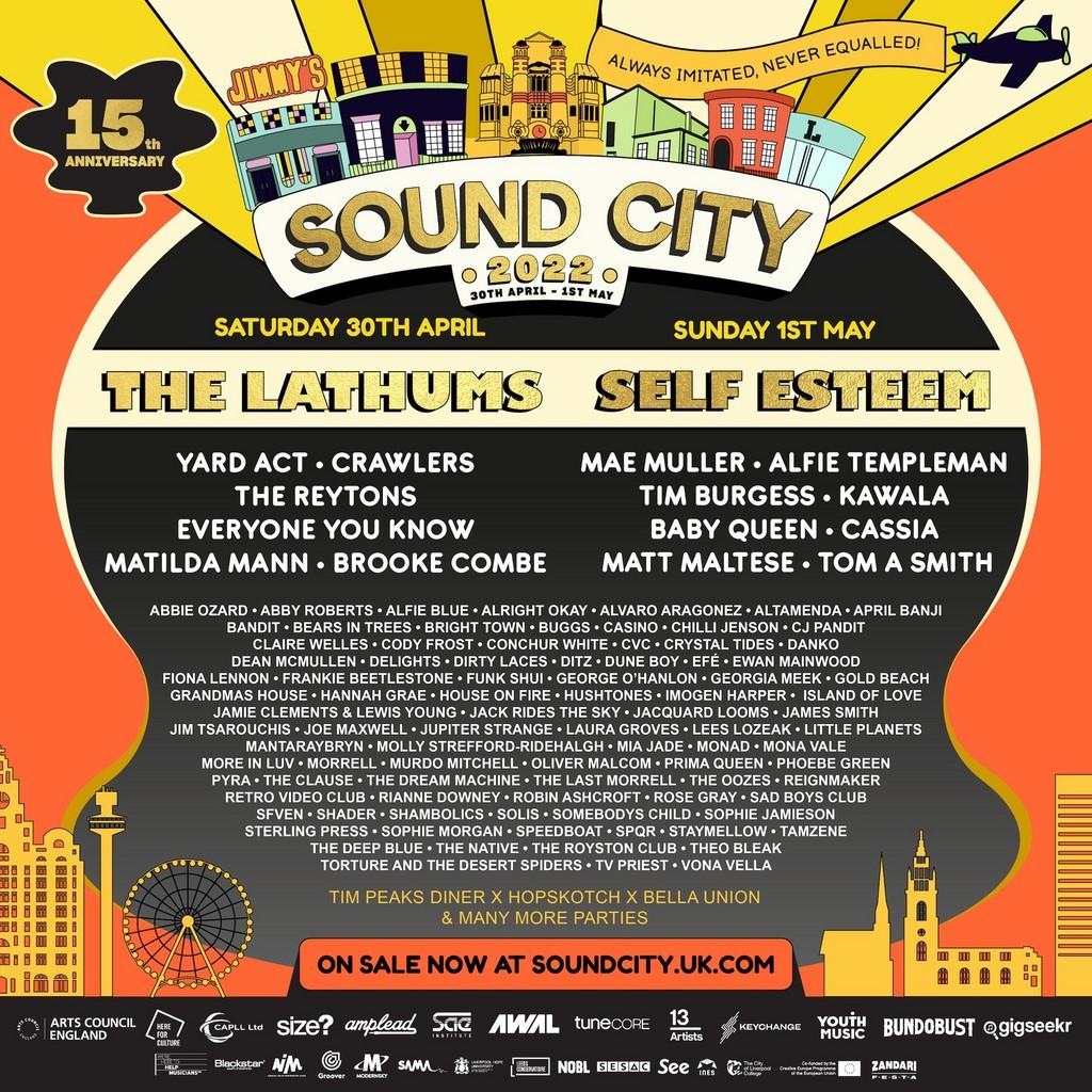 Lineup Poster Liverpool Sound City 2022