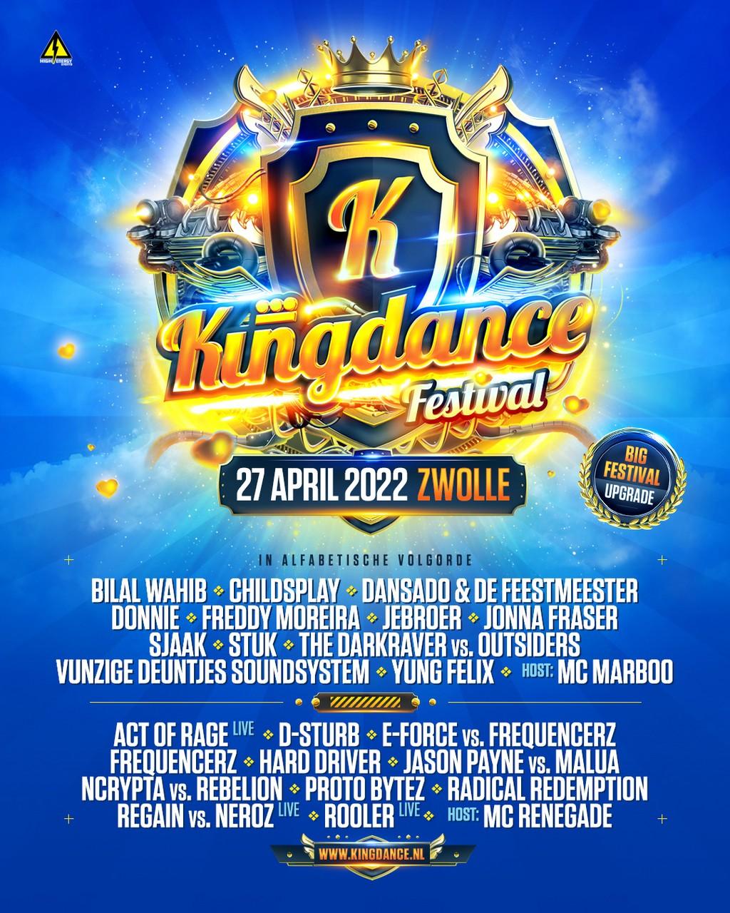 Lineup Poster Kingdance Zwolle 2022