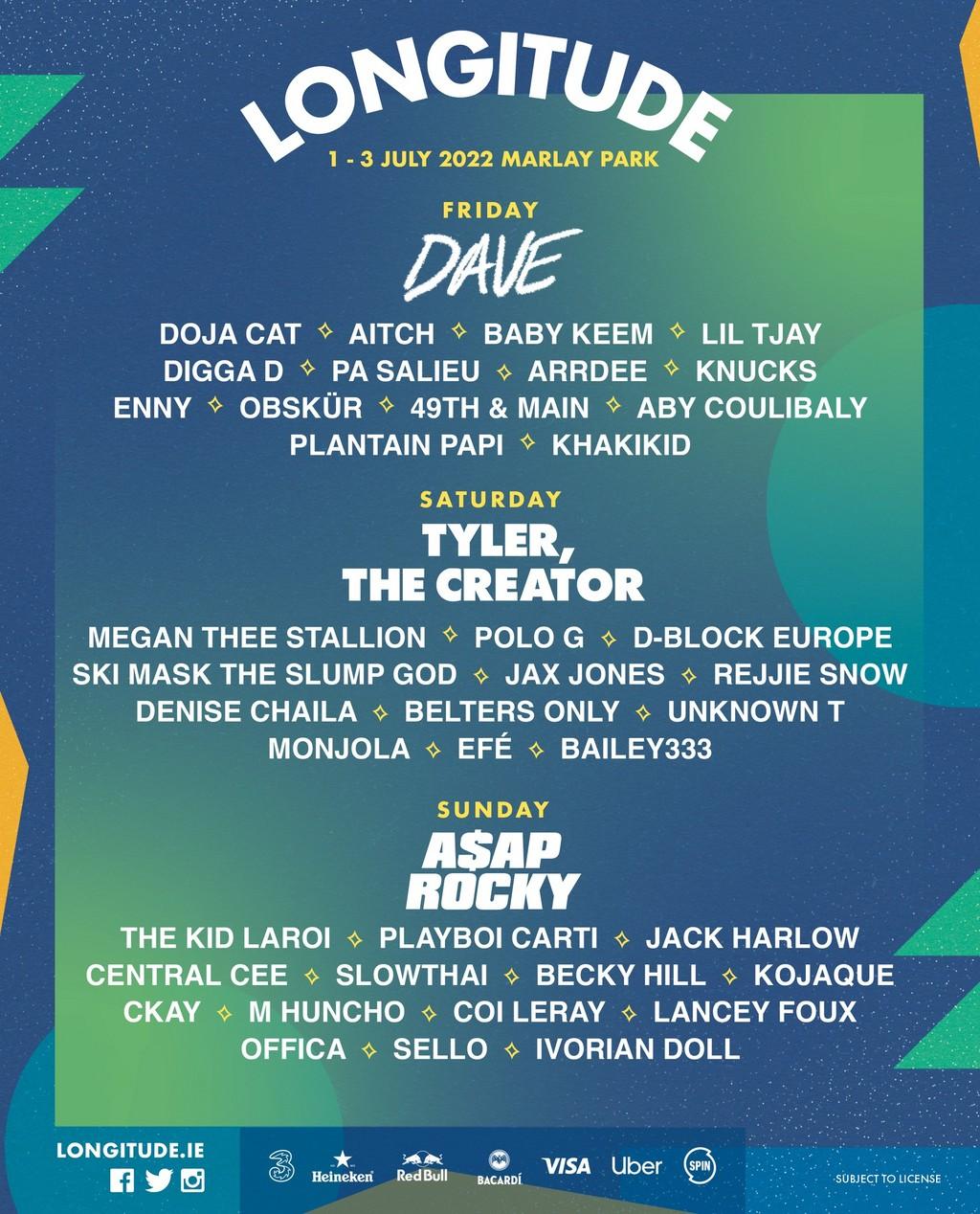 Lineup Poster Longitude Festival 2022