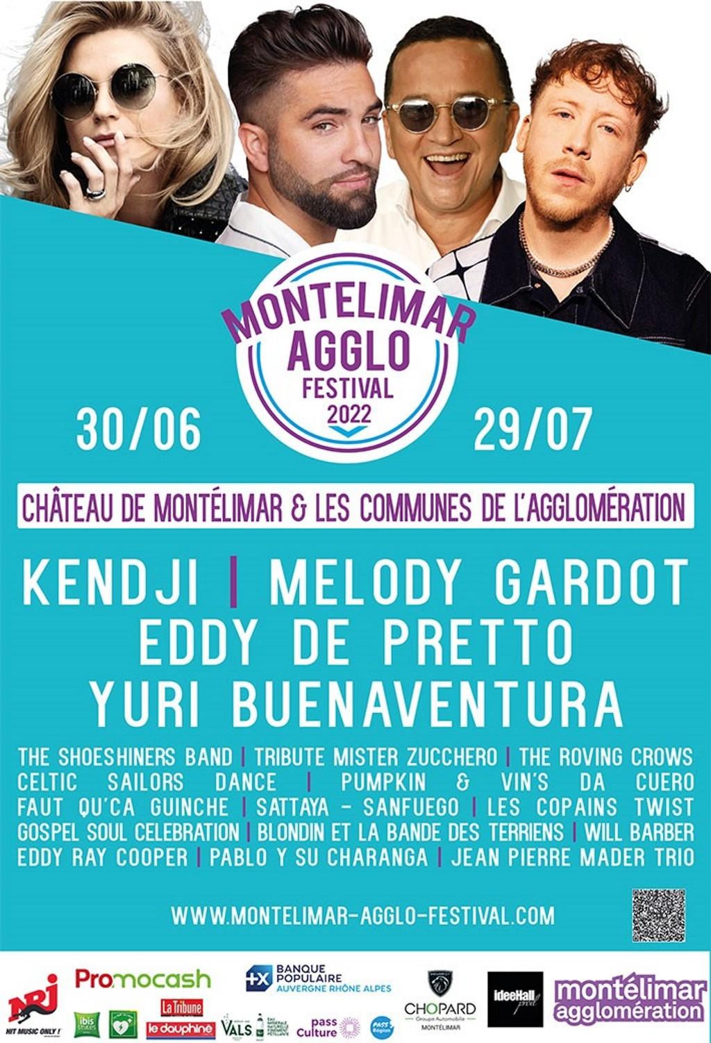 Lineup Poster Montélimar Agglo Festival 2022