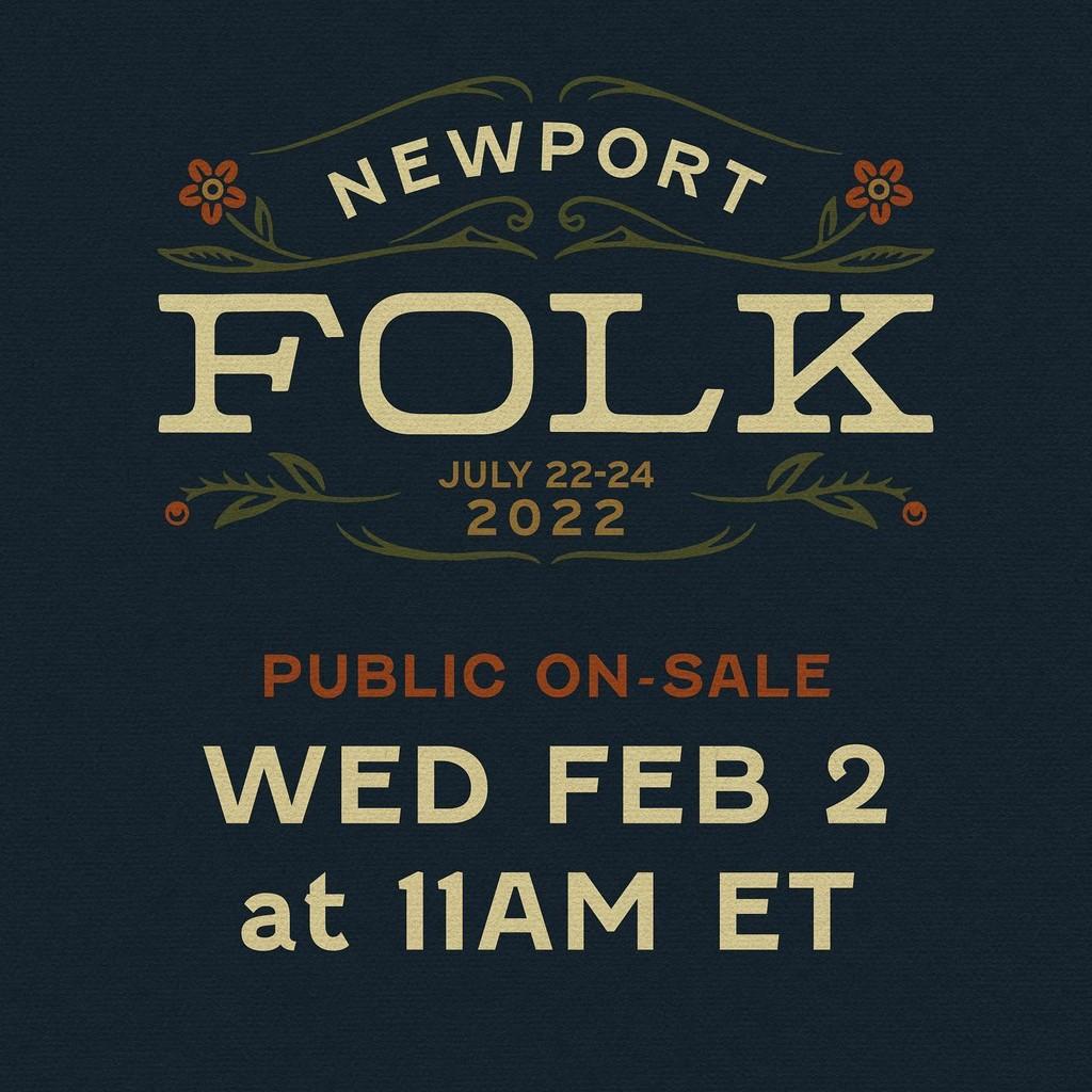 Lineup Poster Newport Folk Festival 2022