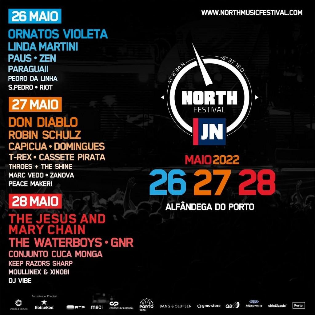 Lineup Poster North Music Festival 2022