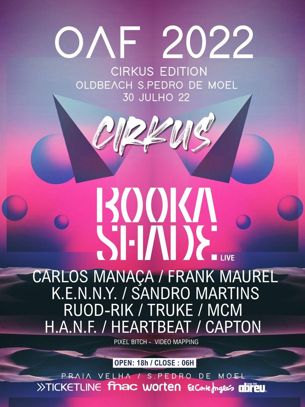 Lineup Poster Oeste Absolute Festival Cirkus Edition 2022