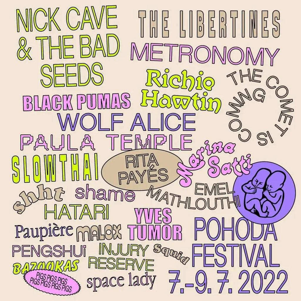 Lineup Poster Pohoda Festival 2022