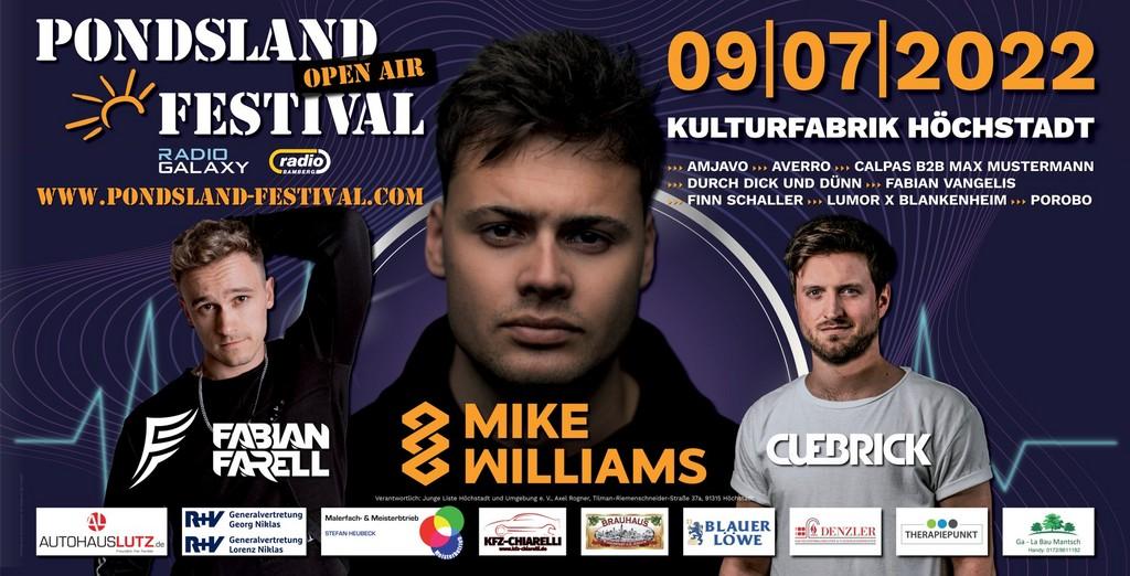 Lineup Poster Pondsland Festival 2022