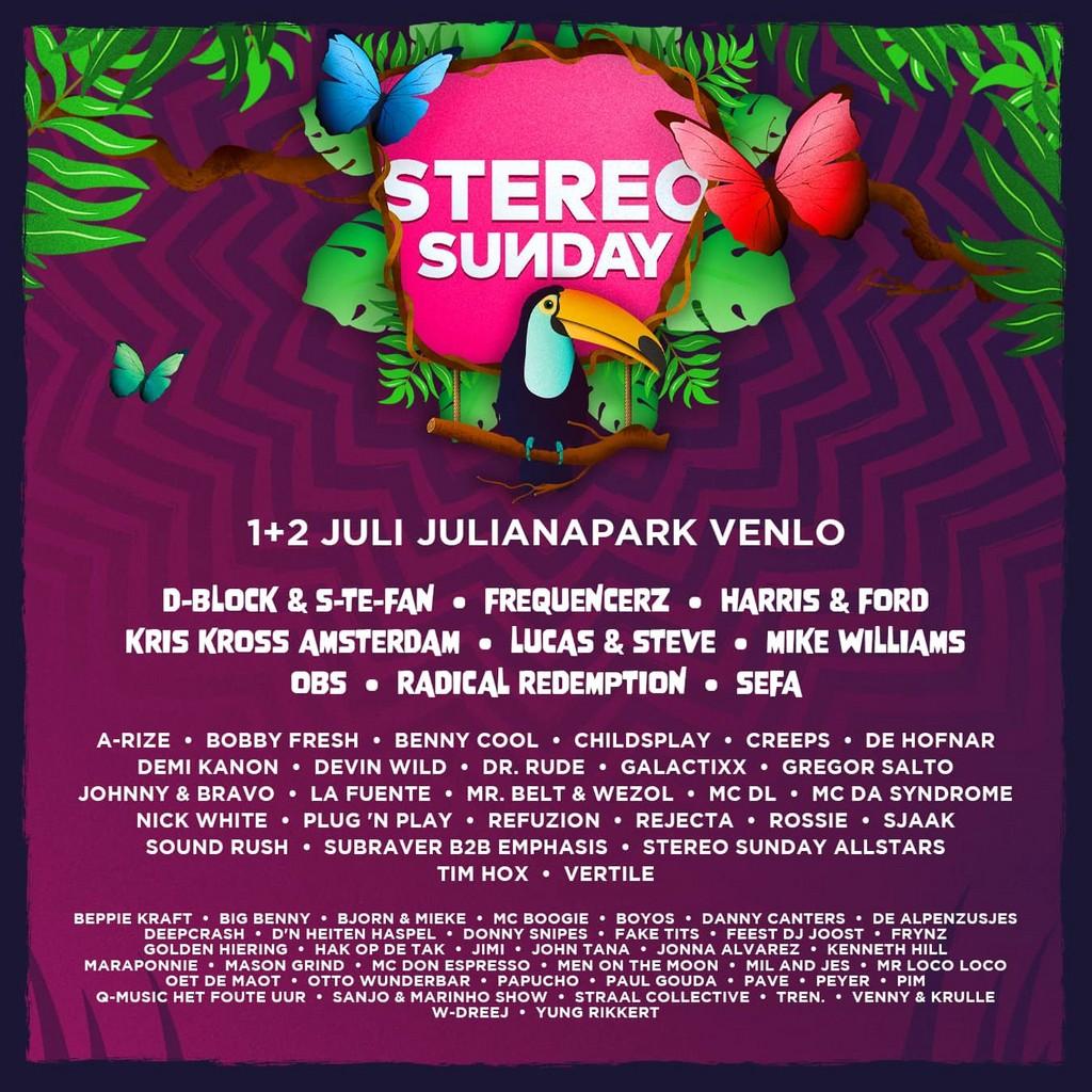 Lineup Poster Stereo Sunday 2022