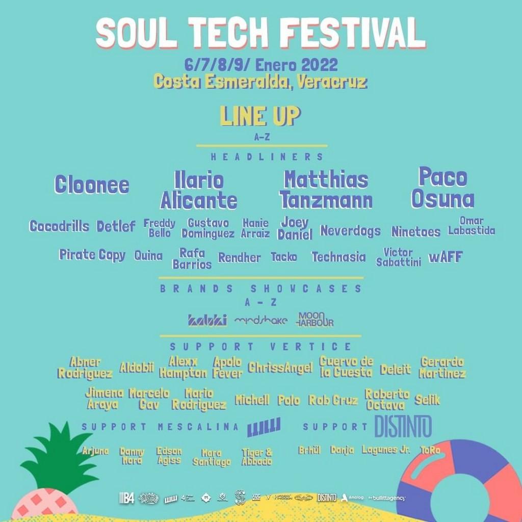 Lineup Poster Soul Tech Festival 2022
