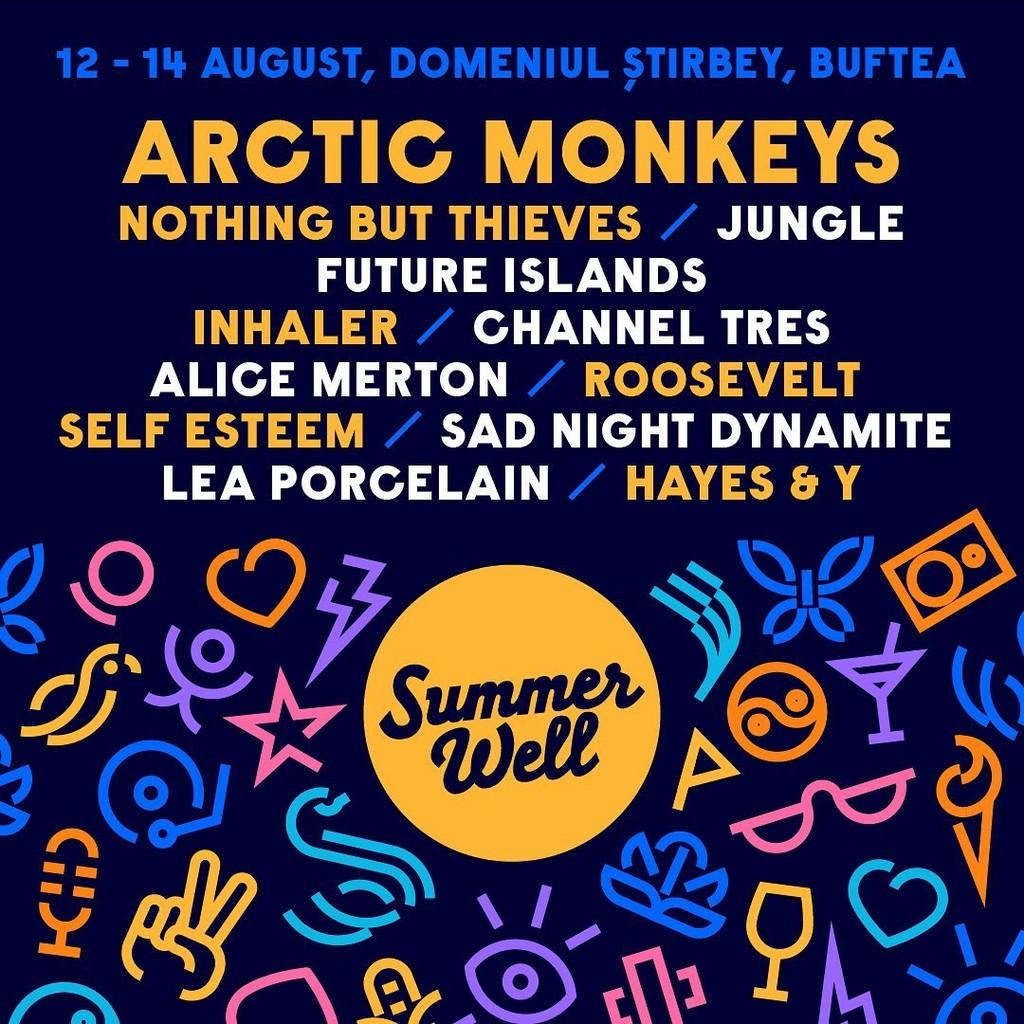 Lineup Poster Summer Well Festival 2022