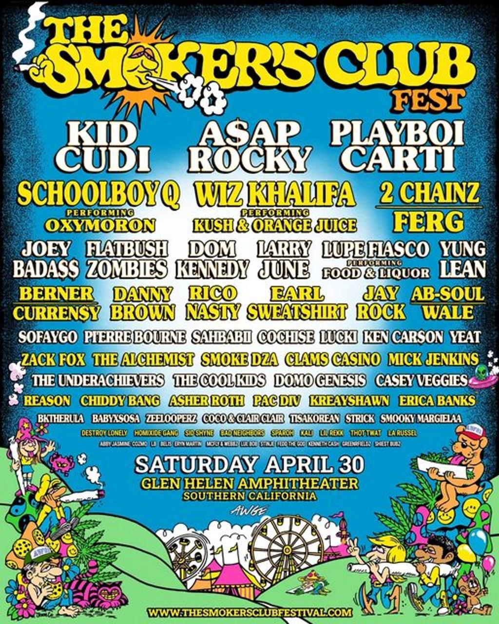 Lineup Poster The Smokers Club Fest 2022