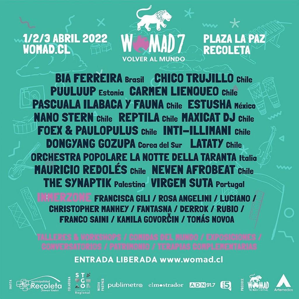 Lineup Poster Womad Chile 2022