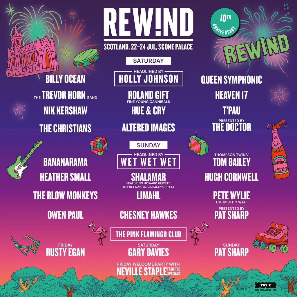 Lineup Poster Rewind Festival Scotland 2022