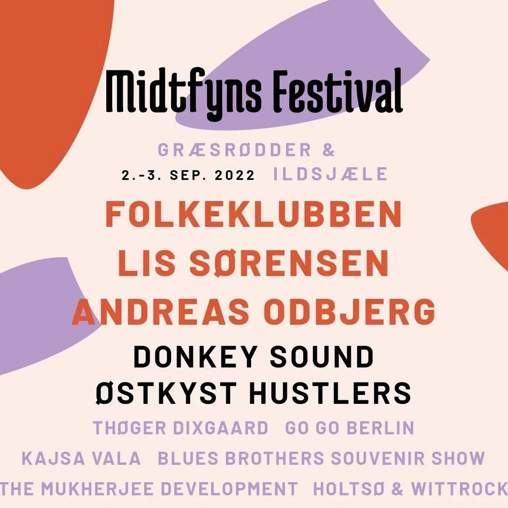 Lineup Poster Midtfyns Festival 2022