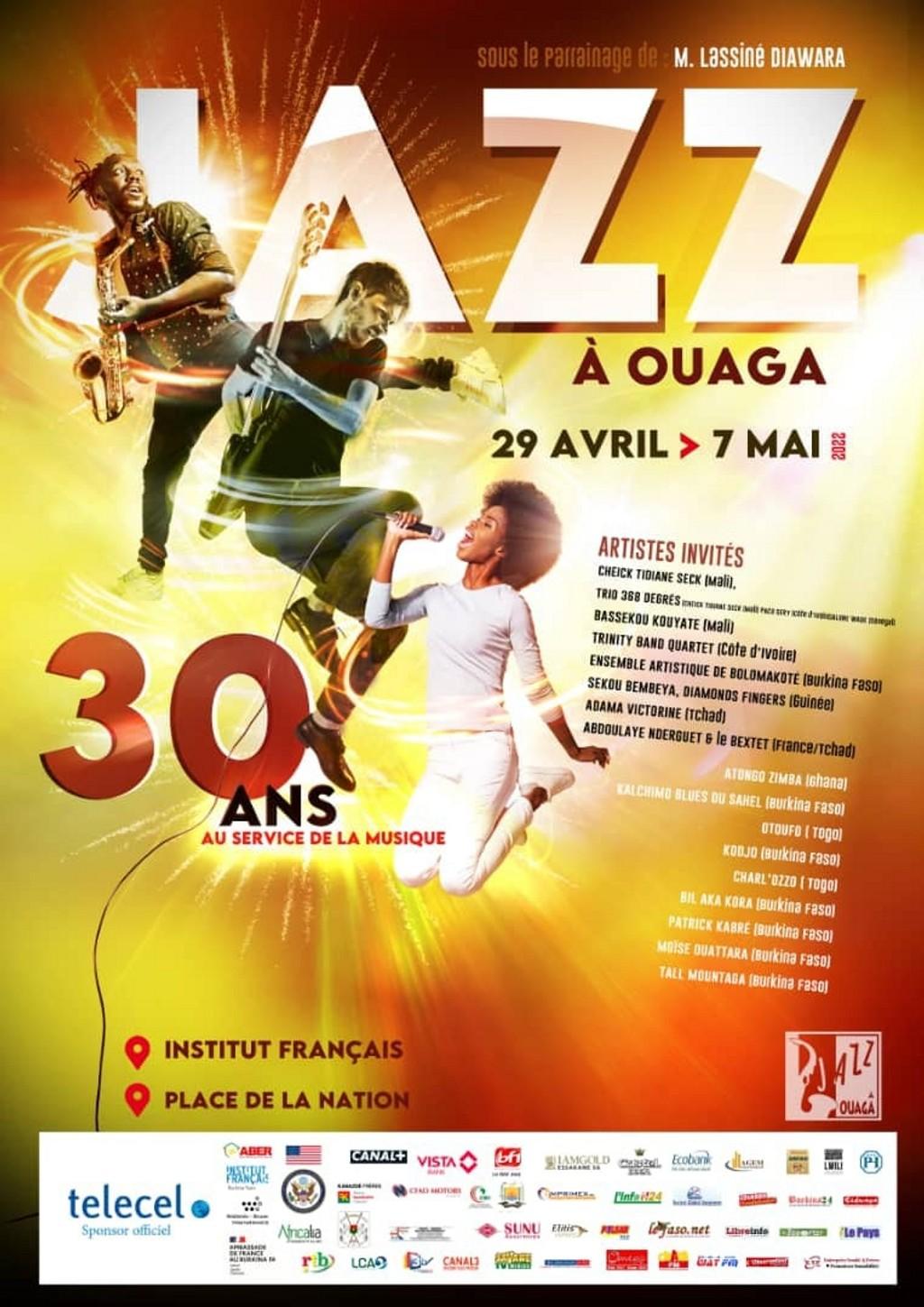 Lineup Poster Festival Jazz a Ouaga 2022