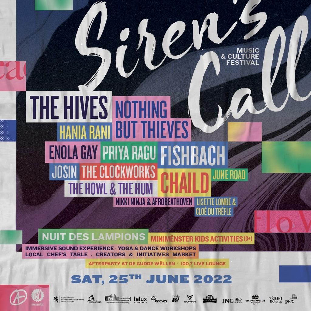 Lineup Poster Siren's Call 2022