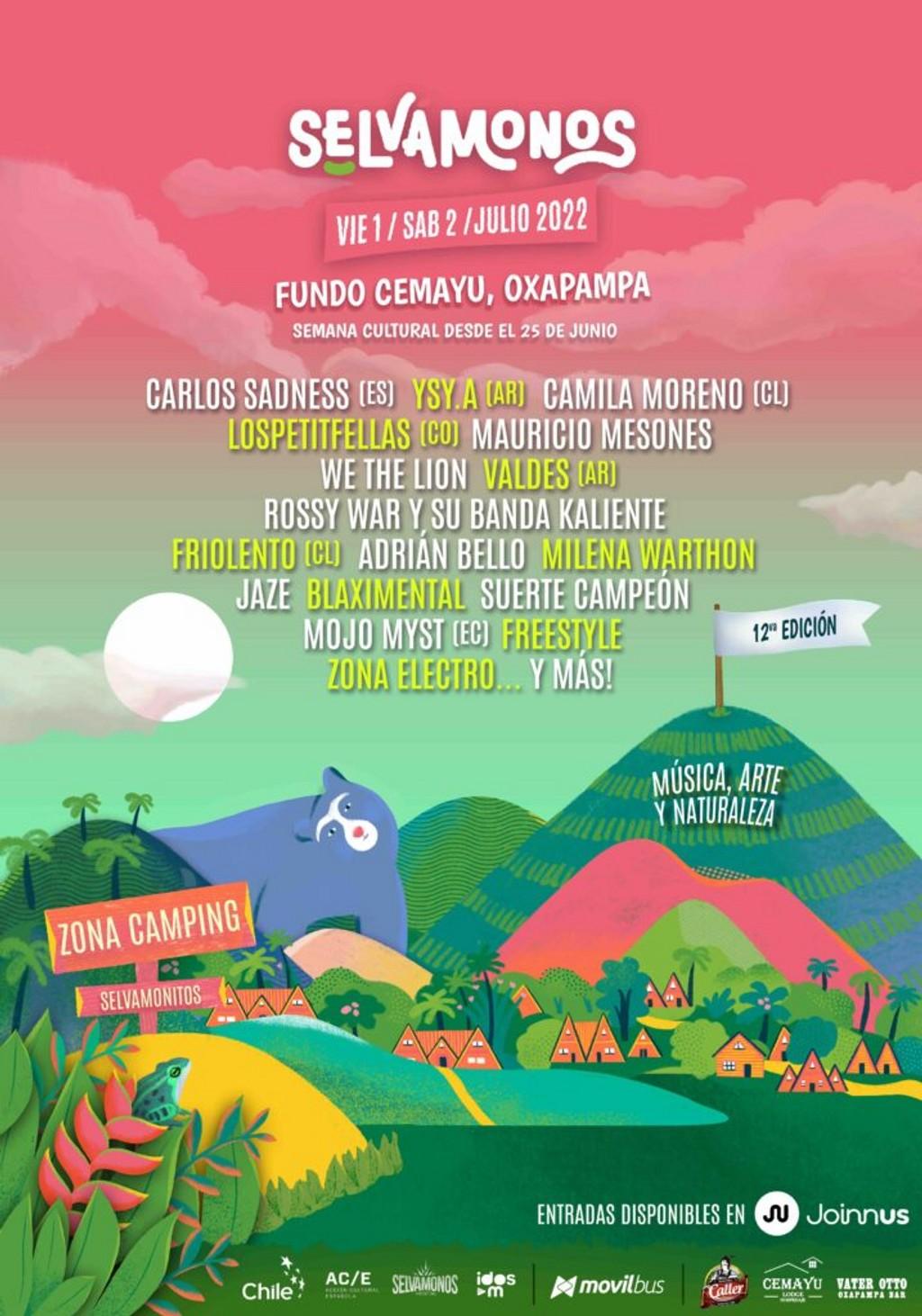 Lineup Poster Festival Selvámonos 2022