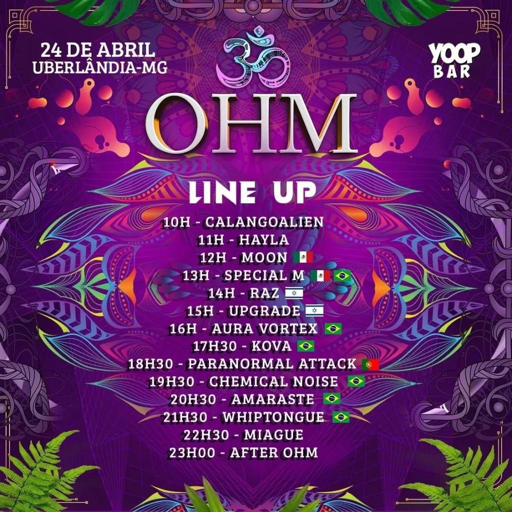 Lineup Poster OHM Music Festival 2022