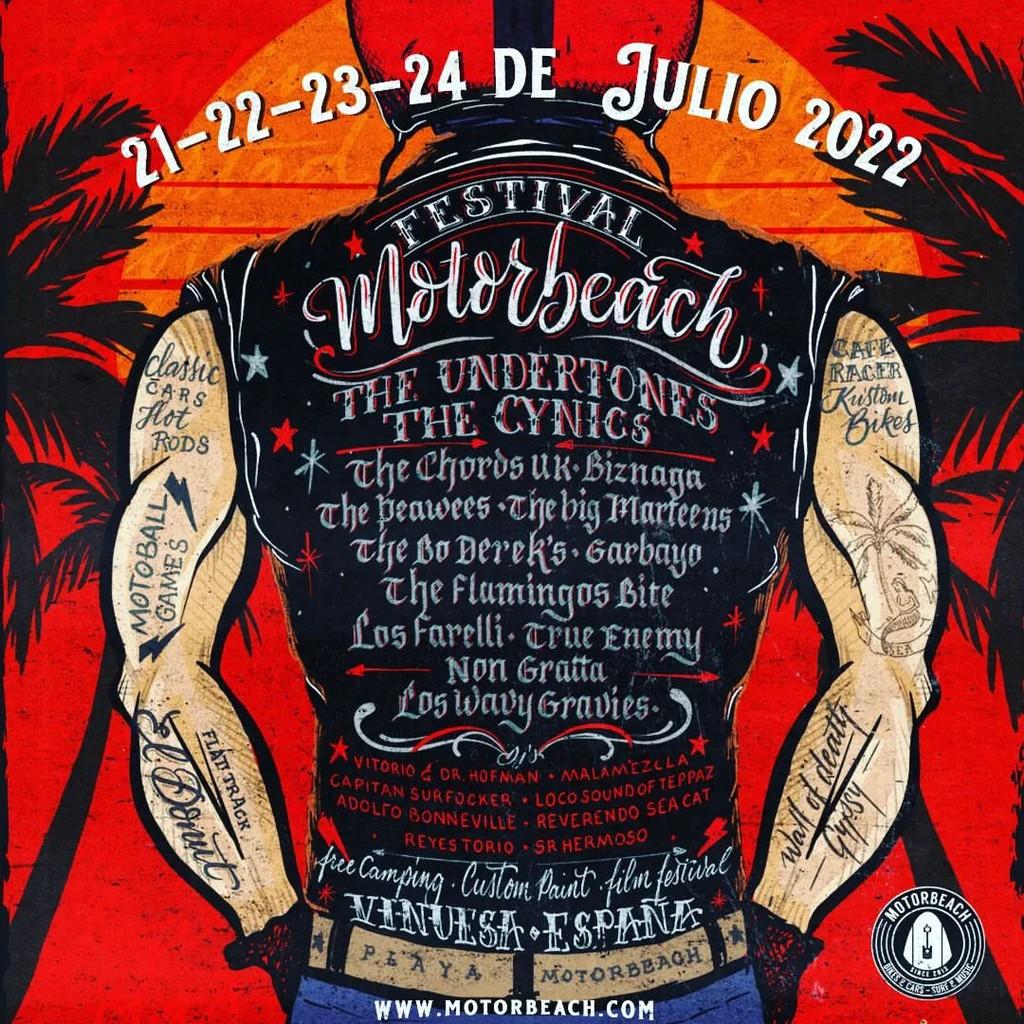 Lineup Poster Motorbeach Festival 2022