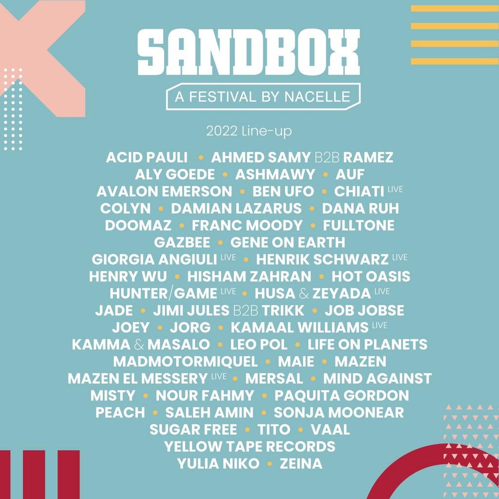 Lineup Poster Sandbox Festival 2022