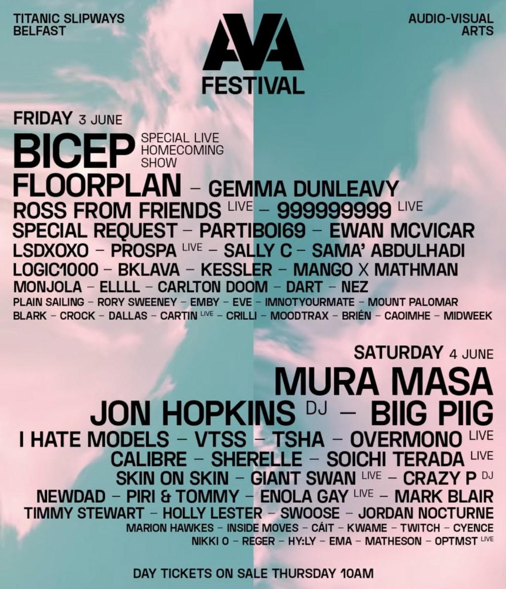 Lineup Poster AVA Festival 2022