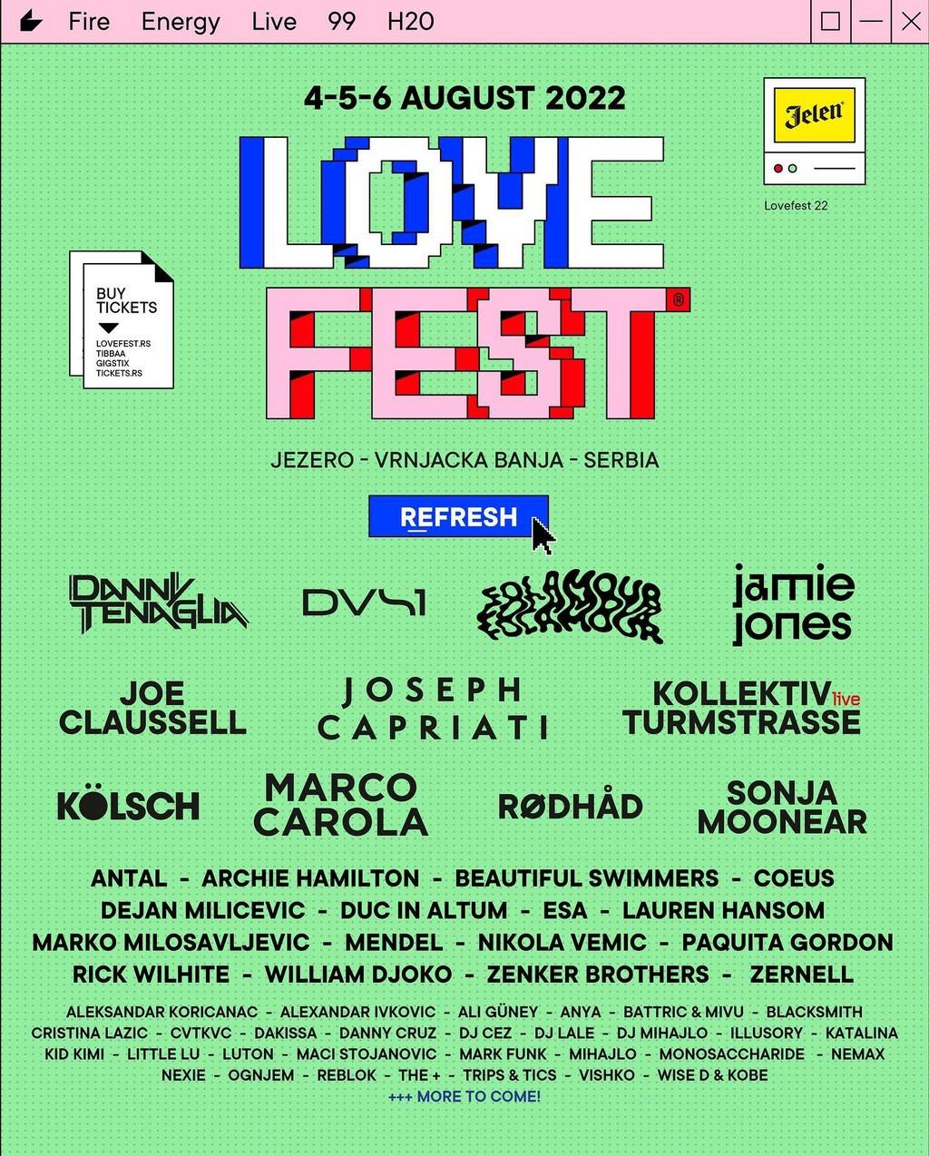 Lineup Poster Lovefest 2022