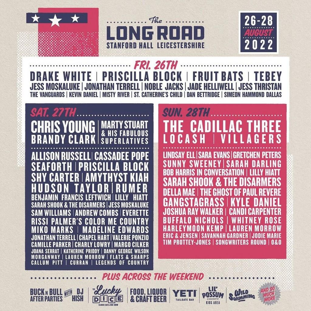 Lineup Poster The Long Road Festival 2022