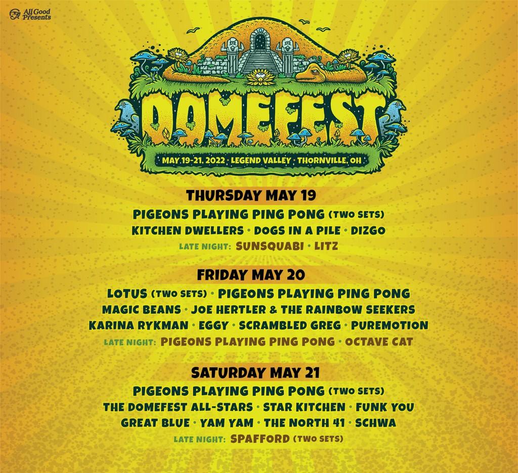 Lineup Poster Domefest 2022