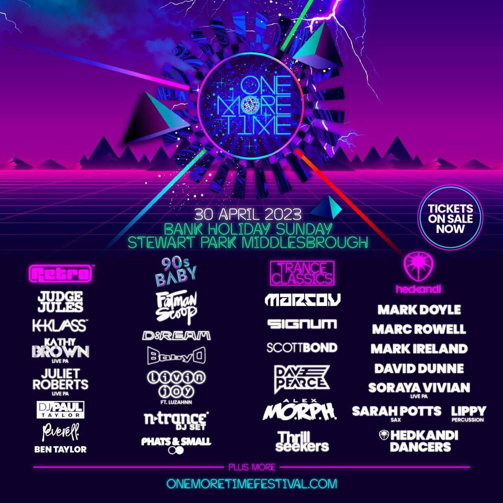 Lineup Poster One More Time Festival 2023