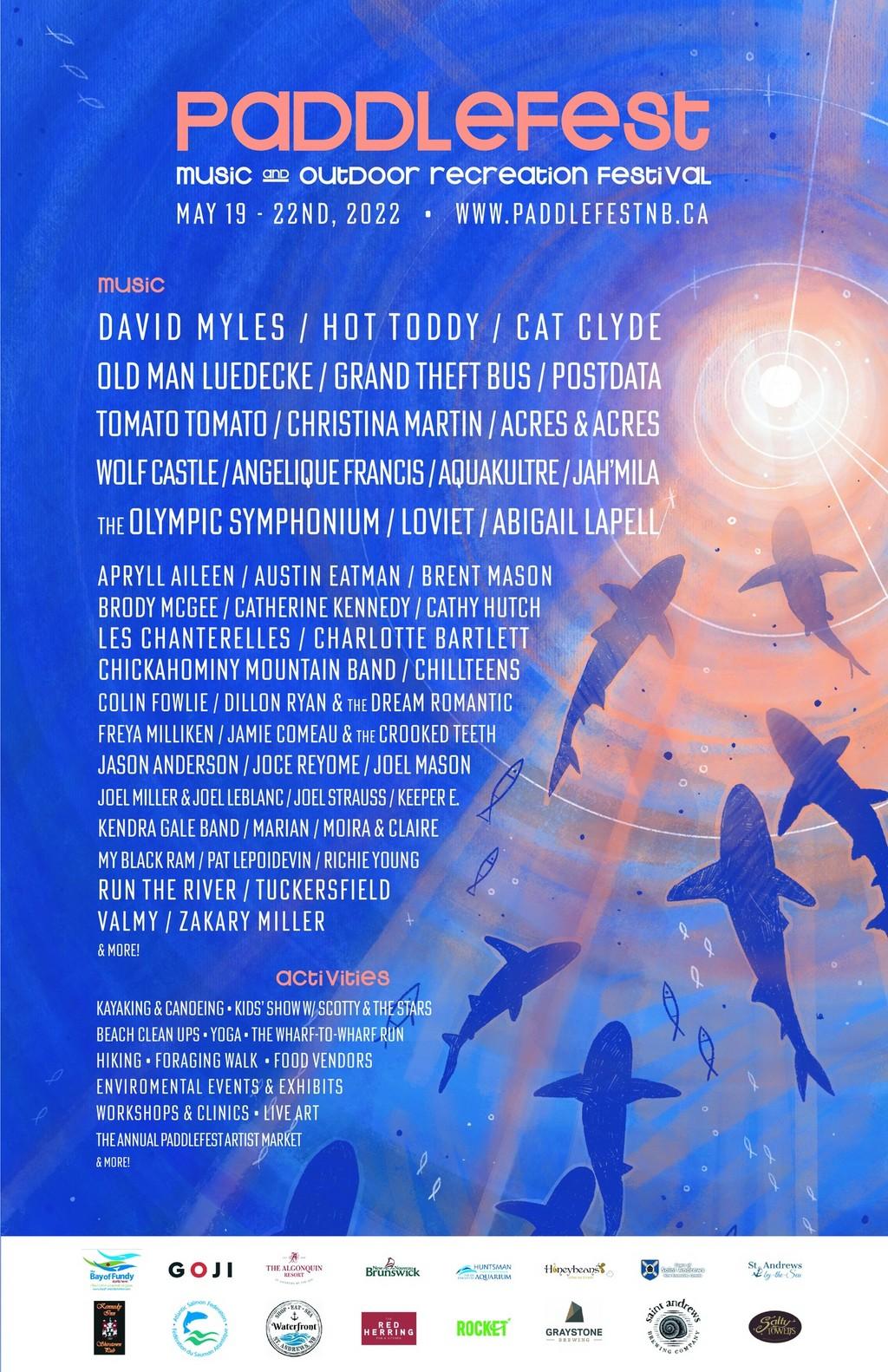 Lineup Poster Paddlefest 2022