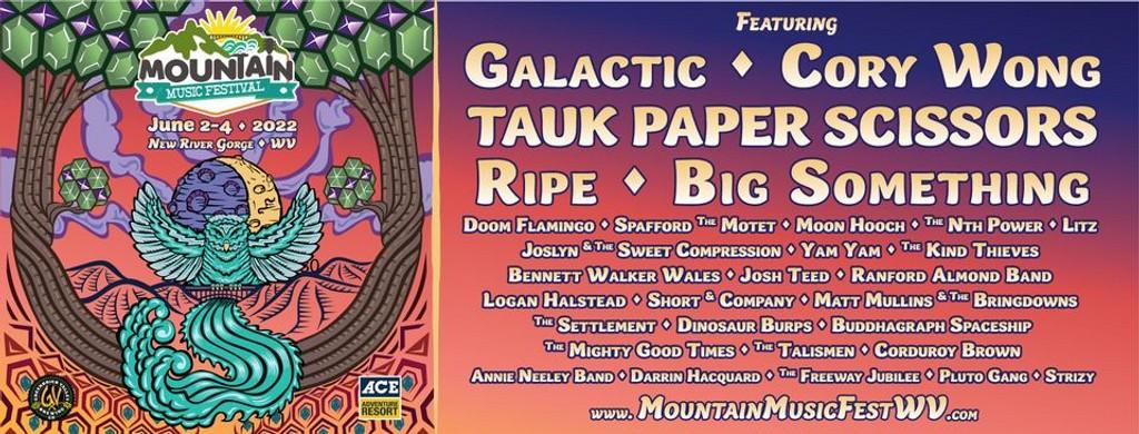 Lineup Poster Mountain Music Festival 2022