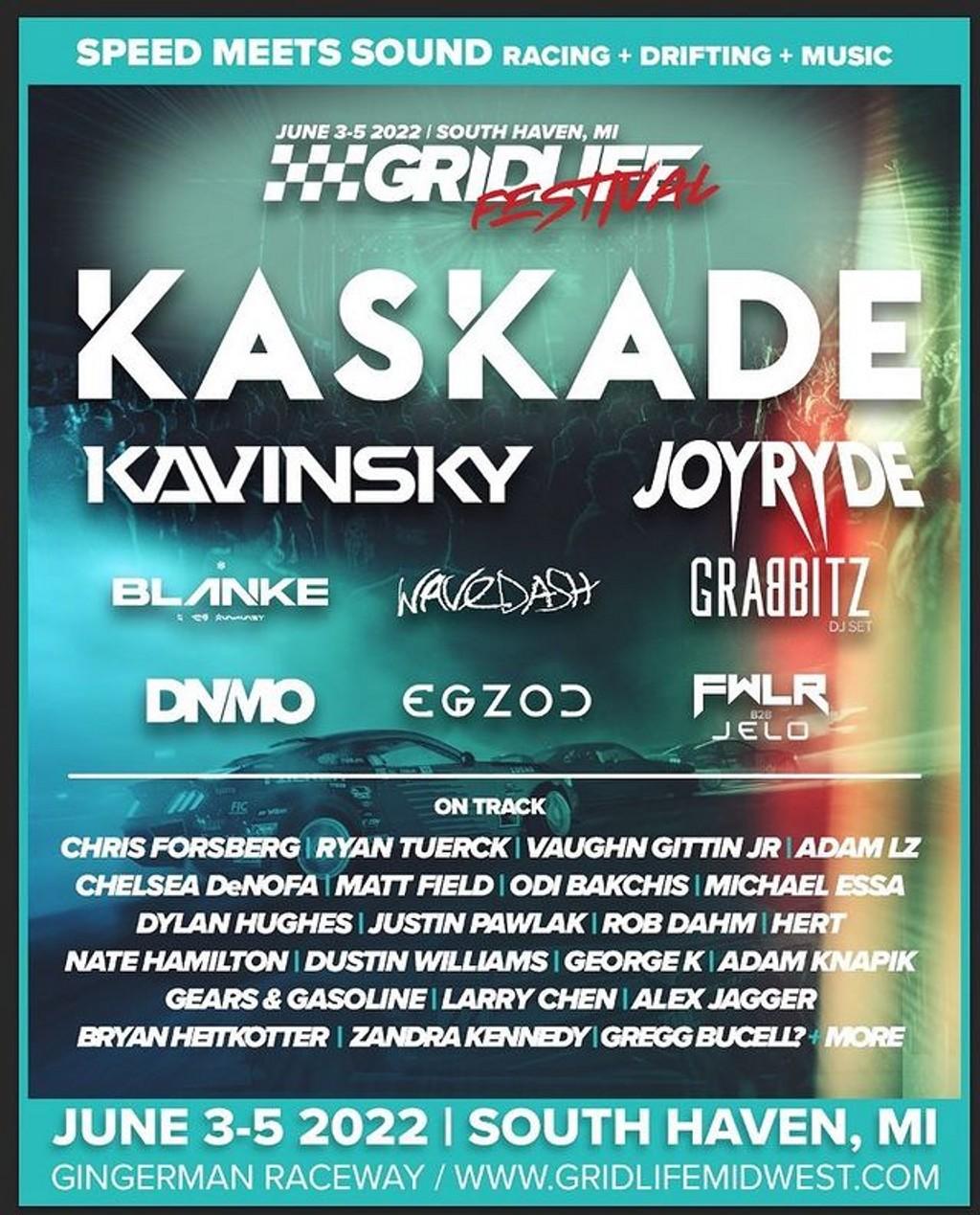 Lineup Poster Gridlife Midwest 2022